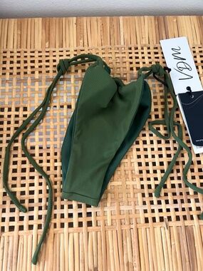 VDM Swim Reversible Bikini Bottoms Emerald to Emerald Ribbed XS